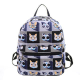 Small Women Canvas Backpack Teenagers Casual Daypack Mini Backpack Girls