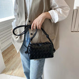 Women Woven Bag Messenger Shoulder Bag Female Handbag