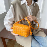 Women Woven Bag Messenger Shoulder Bag Female Handbag
