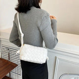 Women Woven Bag Messenger Shoulder Bag Female Handbag