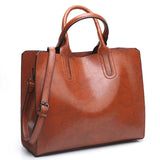 Women's PU Leather Tote Bag Underarm Shoulder Bag