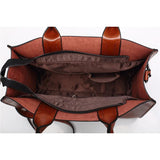 Women's PU Leather Tote Bag Underarm Shoulder Bag