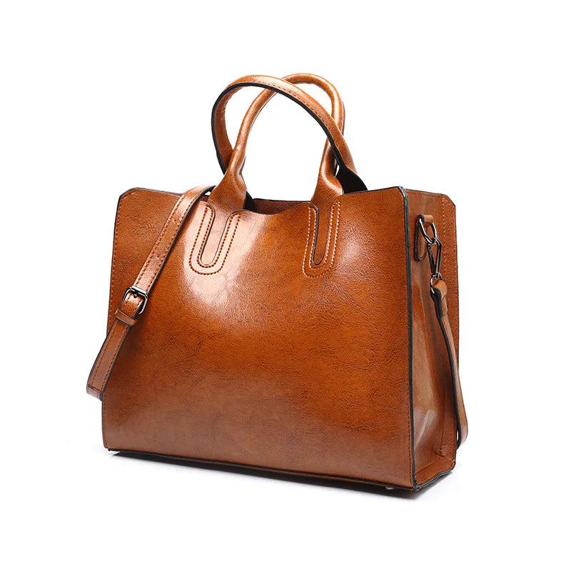 Women's PU Leather Tote Bag Underarm Shoulder Bag