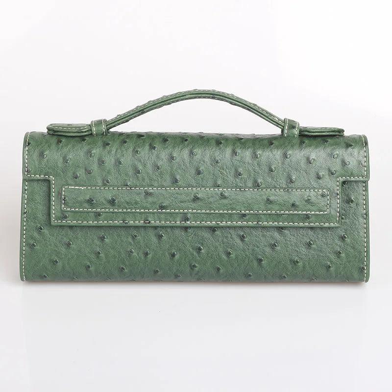 Women's Ostrich Pattern Clutch Long Handbag