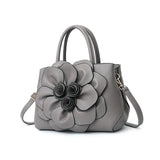 Women's PU Leather Flower Hand-held Shoulder Bag