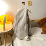 Waterproof Nylon School Bag For Teenage Girls Lady Travel Backpack