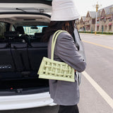 Women's Large Capacity Hollow Shoulder Bag Knitted Handbag