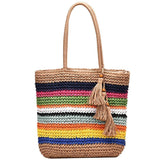 Tassel Tote Bag Large Capacity Shoulder Crossbody Handbag