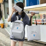 Canvas Shoulder Bags for Women Girls Student Backpack