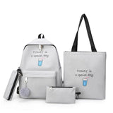 Canvas Shoulder Bags for Women Girls Student Backpack