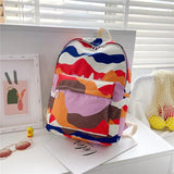 Women Backpack Large Capacity Nylon Girls School Bag Pretty Style