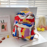 Women Backpack Large Capacity Nylon Girls School Bag Pretty Style