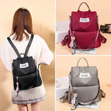 Oxford Cloth Shoulder Bag Women Bag Large Capacity Backpack CR6630