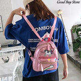 Women Unicorn Laser Backpack Cartoon Animal School Bags
