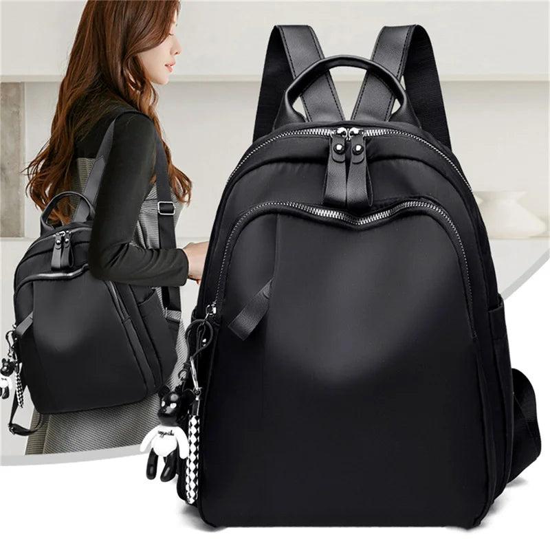 Lightweight Women's Backpack Oxford Waterproof Classic Girl Shopping Leisure Sh