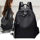 Lightweight Women's Backpack Oxford Waterproof Classic Girl Shopping Leisure Sh