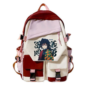 Demon Slayer Anime Hip Hop Backpack School Bag Vintage Design