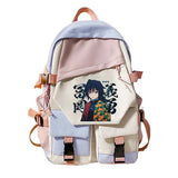 Demon Slayer Anime Hip Hop Backpack School Bag Vintage Design