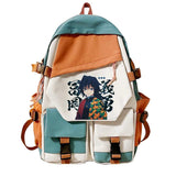 Demon Slayer Anime Hip Hop Backpack School Bag Vintage Design
