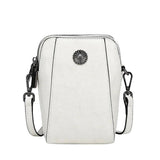 Leather Women's Mobile Phone Bag Single Shoulder Purse Oil Wax Cowhide