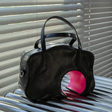 Geometric PU Leather Shoulder Bag for Women