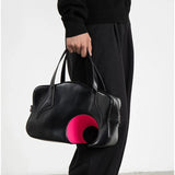Geometric PU Leather Shoulder Bag for Women