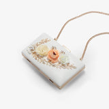 Floral Chains Clutch Bag Evening Dinner Party Makeup Bag