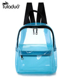 Clear Backpack Women Waterproof Book Bag Female College Students Travel Rucksack