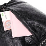 Leather Backpack Mochila Women Big Zipper Backpack Student Bag