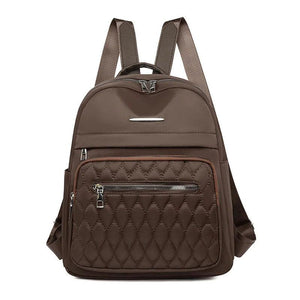 Embroidered Rhombus Backpack for Women