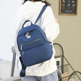 Casual Oxford Backpack Women All-match Travel Bag
