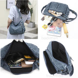 Vintage Leather Shoulder Bag for Women - Brown