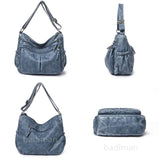 Vintage Leather Shoulder Bag for Women - Brown