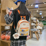 Women's Backpacks Girls Waterproof Nylon Schoolbags Casual Shoulder Bags