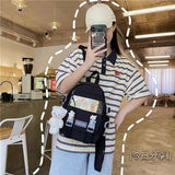 Canvas Mini Backpack Lightweight All-match Casual Travel Bag