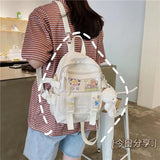 Canvas Mini Backpack Lightweight All-match Casual Travel Bag