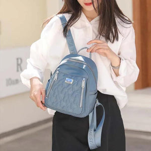 Mini Embroidery Backpack for Women Girls Small Bagpack Ladies Travel Bag