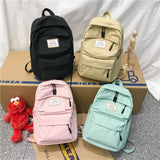 Nylon Women Backpack Student School Bag for Teenage Girls