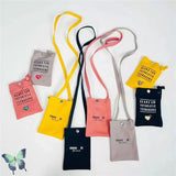 Canvas Mobile Bag with Key Bag