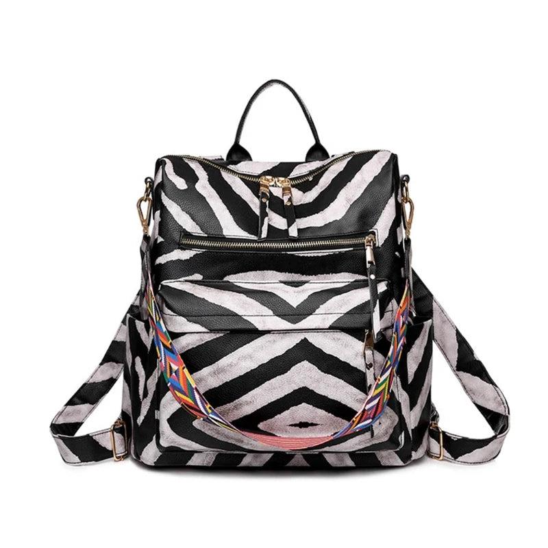 Women Backpack PU Anti-theft Casual Shoulder Bag Ladies Satchel Bags