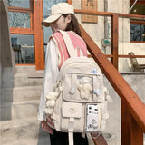 Teenage Girls Backpack Anti-theft Shoulder Bag Large Capacity Travel Bag
