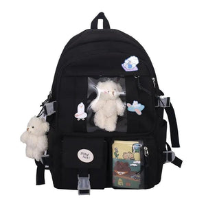 Teenage Girls Backpack Anti-theft Shoulder Bag Large Capacity Travel Bag