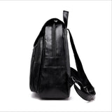 Women Leather Backpack School Rucksack Mochilas Mujer