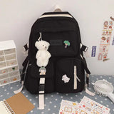 Nylon Double Shoulder Backpacks for Students