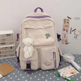 Nylon Double Shoulder Backpacks for Students