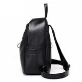 Women Backpack School Backpacks Pu Leather Women's Backpack Zipper School Bag