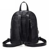 Women Backpack School Backpacks Pu Leather Women's Backpack Zipper School Bag