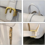 Women's Anti-theft PU Leather Backpack School Bag