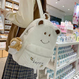 Plush Bear Backpack Girl's Travel Rucksack for Winter