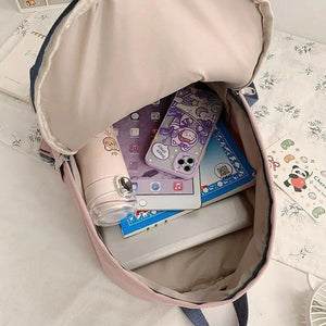 Student School Bag Preppy Waterproof Teen Travel Packbag